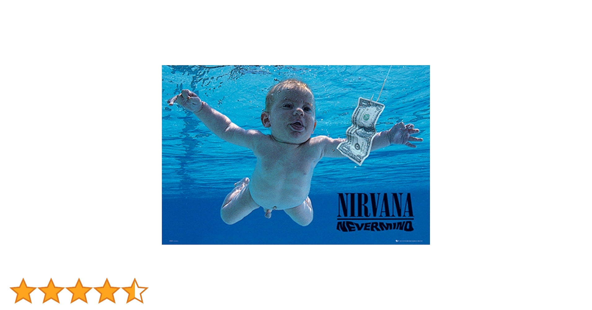 vtg90s Nirvana Never Mind UK販促用ポスター vtg90s Nirvana Never Mind UK販促用ポスター